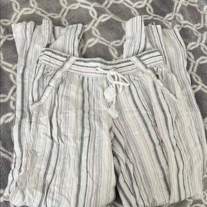 Rewind Pink and Black Striped Pants